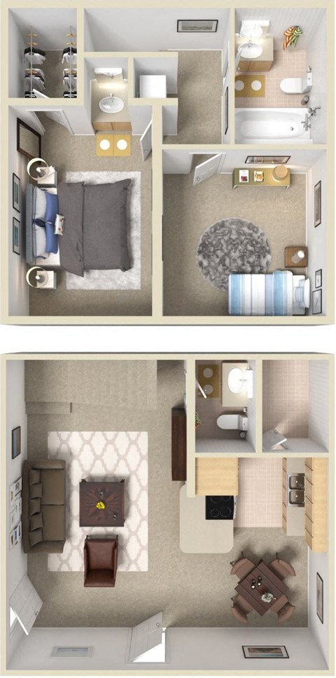 Somerset Terrace Apartments 2 TH A Floor Plan